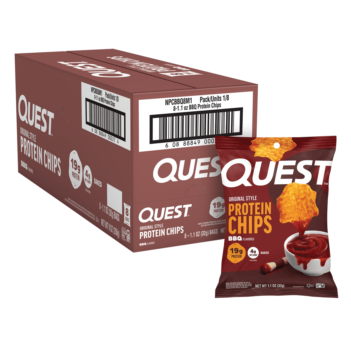 BBQ Original Style Protein Chips
