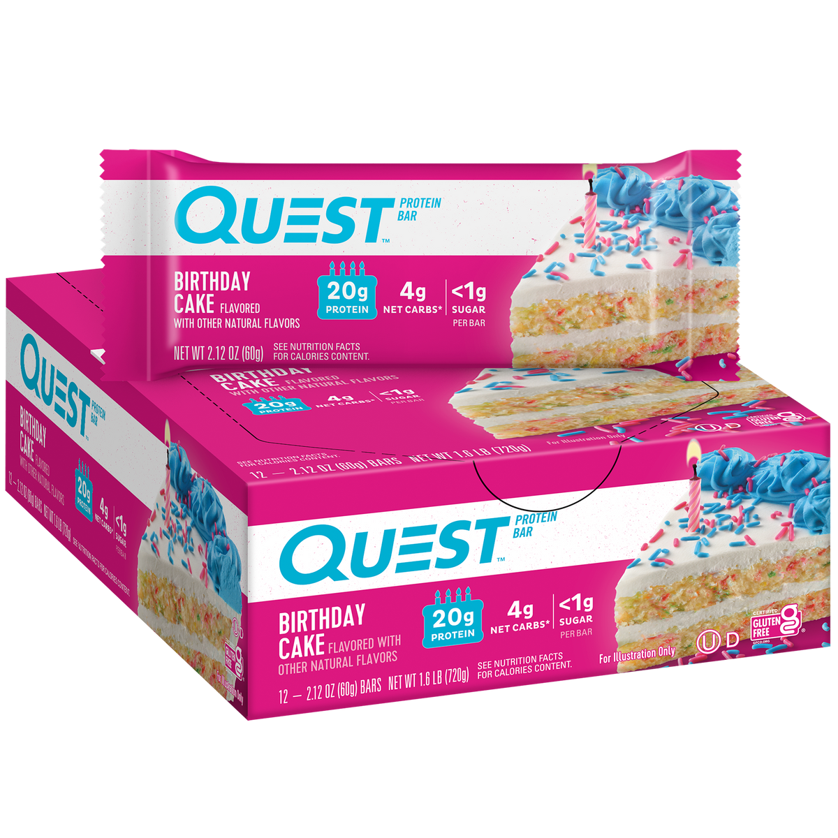 Large Protein Bar Bundle; 4 x 12ct. boxes - Save 10%