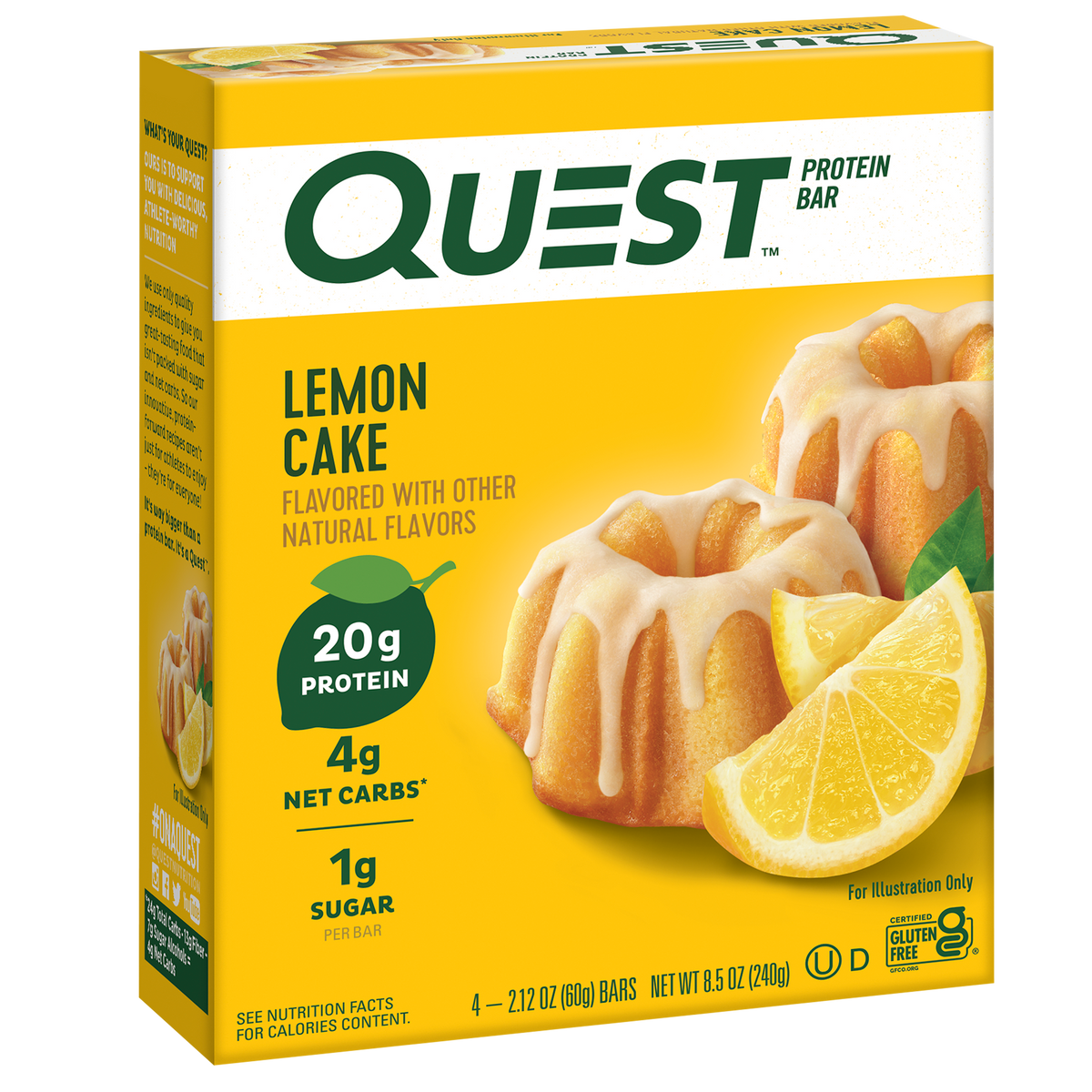 Lemon Cake Protein Bars