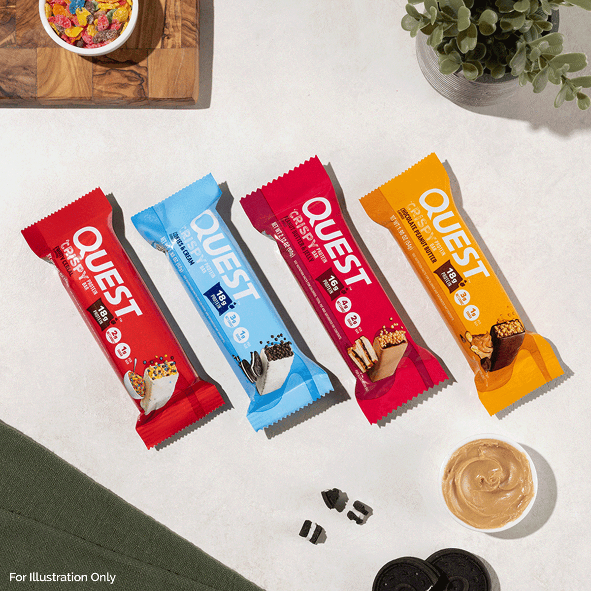 Cookies & Cream Crispy Hero Protein Bars