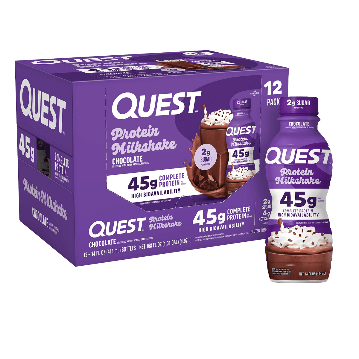 Chocolate 45g Protein Milkshake